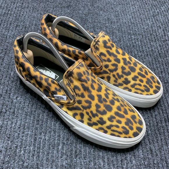 Vans Shoes - Cheetah Print Slip on Vans